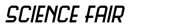 Science Fair font preview